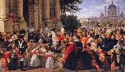 unknow artist Infresso dell'Imperatore Francesco I d'Austria in Vienna il 16 luglio 1814, dopo la pace di Parigi Germany oil painting artist